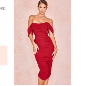 House of CB red dress